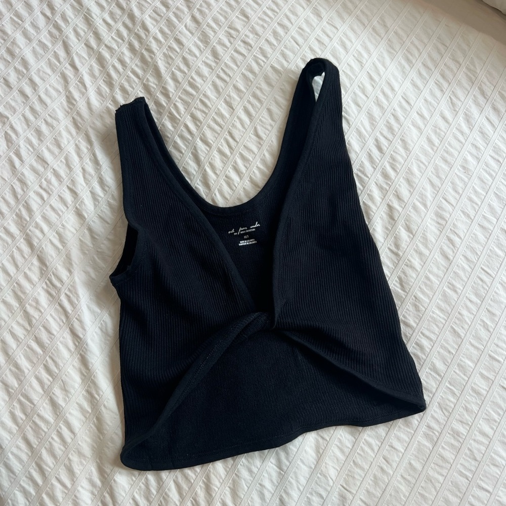 Urban Outfitters Black Ribbed Tank Top